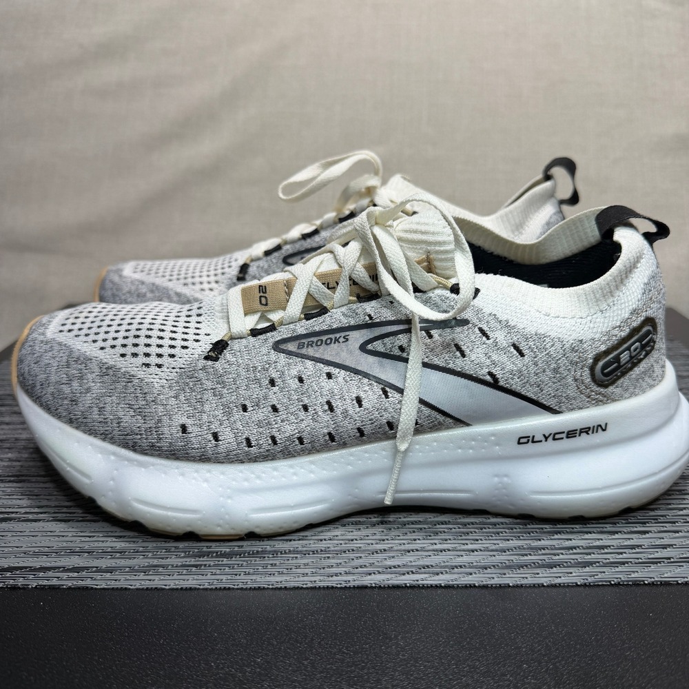Brooks Glycerin StealthFit 20 Running Shoes - Womens 8.5 - Gray 1203721B163